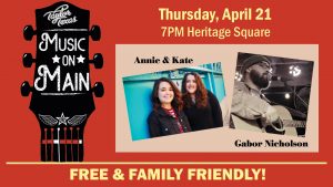Music on Main April 21 Concert @ Heritage Square Park